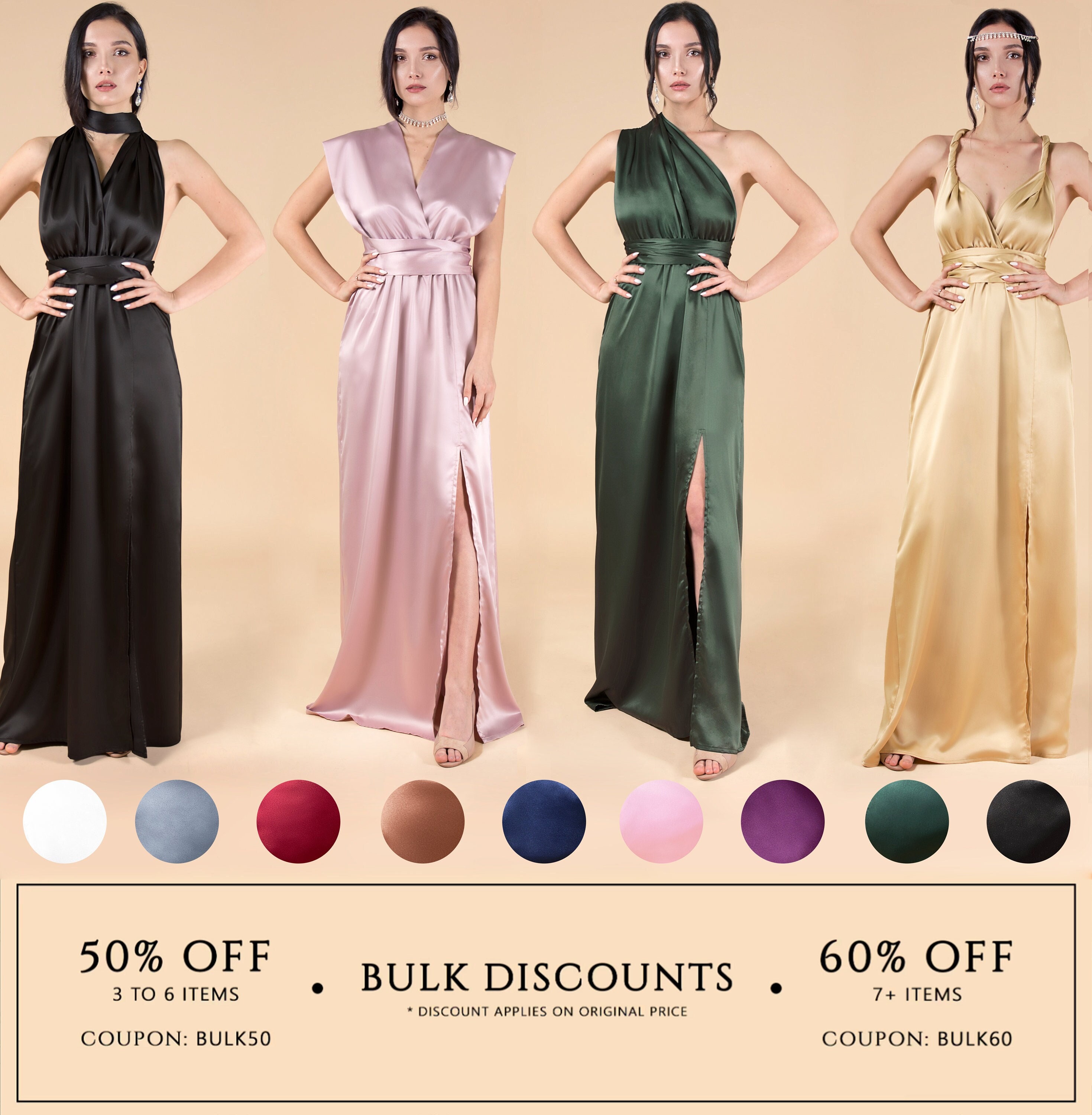 gold multiway dress