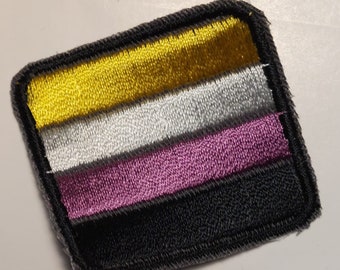 Patch - embroidered patch > Pride Flag non-binary