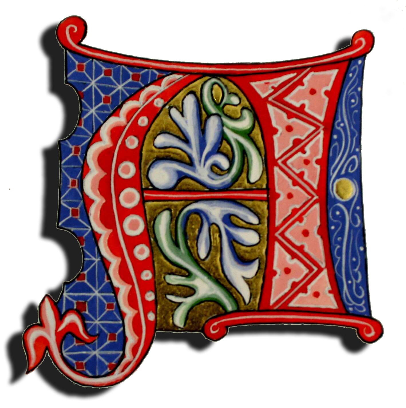 Illuminated Medieval Letter Pack, Includes Instructions and Gold Leaf