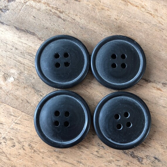 20 Big Wood Buttons 30mm Multi Colours Matt Finish