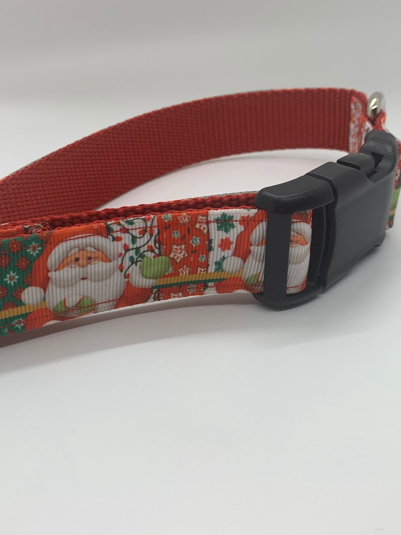 Handmade Santa Claus Christmas Collar Holiday, Dog Collar