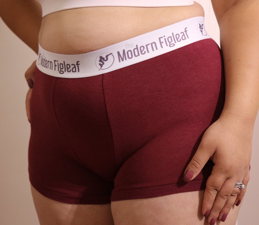 Women's Boxer Briefs, Sleepwear for Women, Loungewear for Women, Maroon Red  Underwear, Gift for Girlfriend, Gift for Wife, Gift for Her 