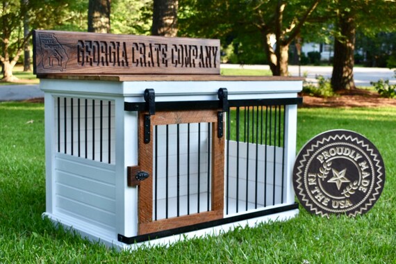 Large Dog Crate Dog Crate Furniture Dog Crate Wood Dog Etsy