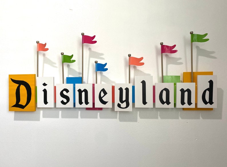 Classic Disneyland Sign | Etsy