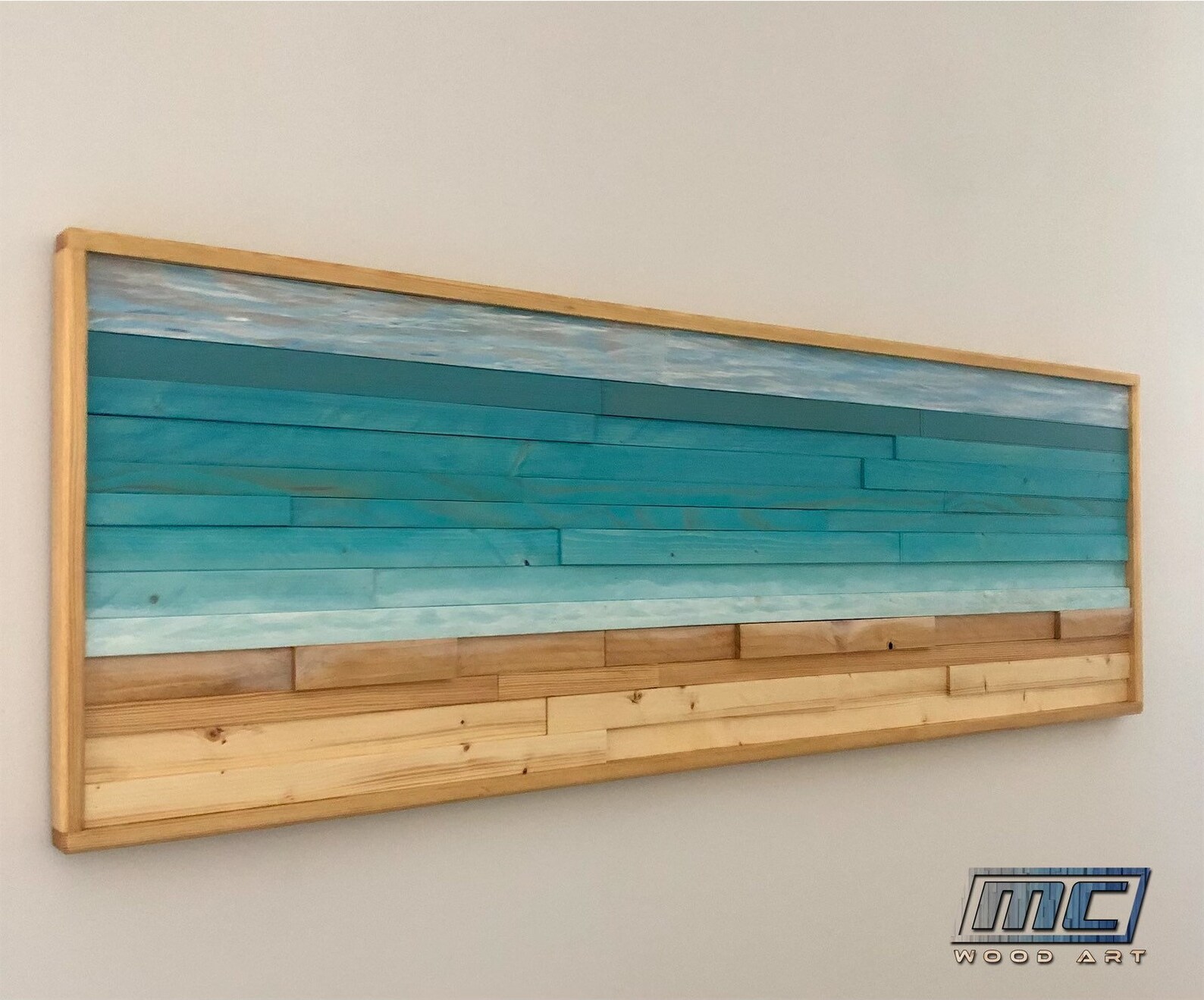 Beach Wood Wall Art Beachhouse Decor Reclaimed Wood Wall Etsy