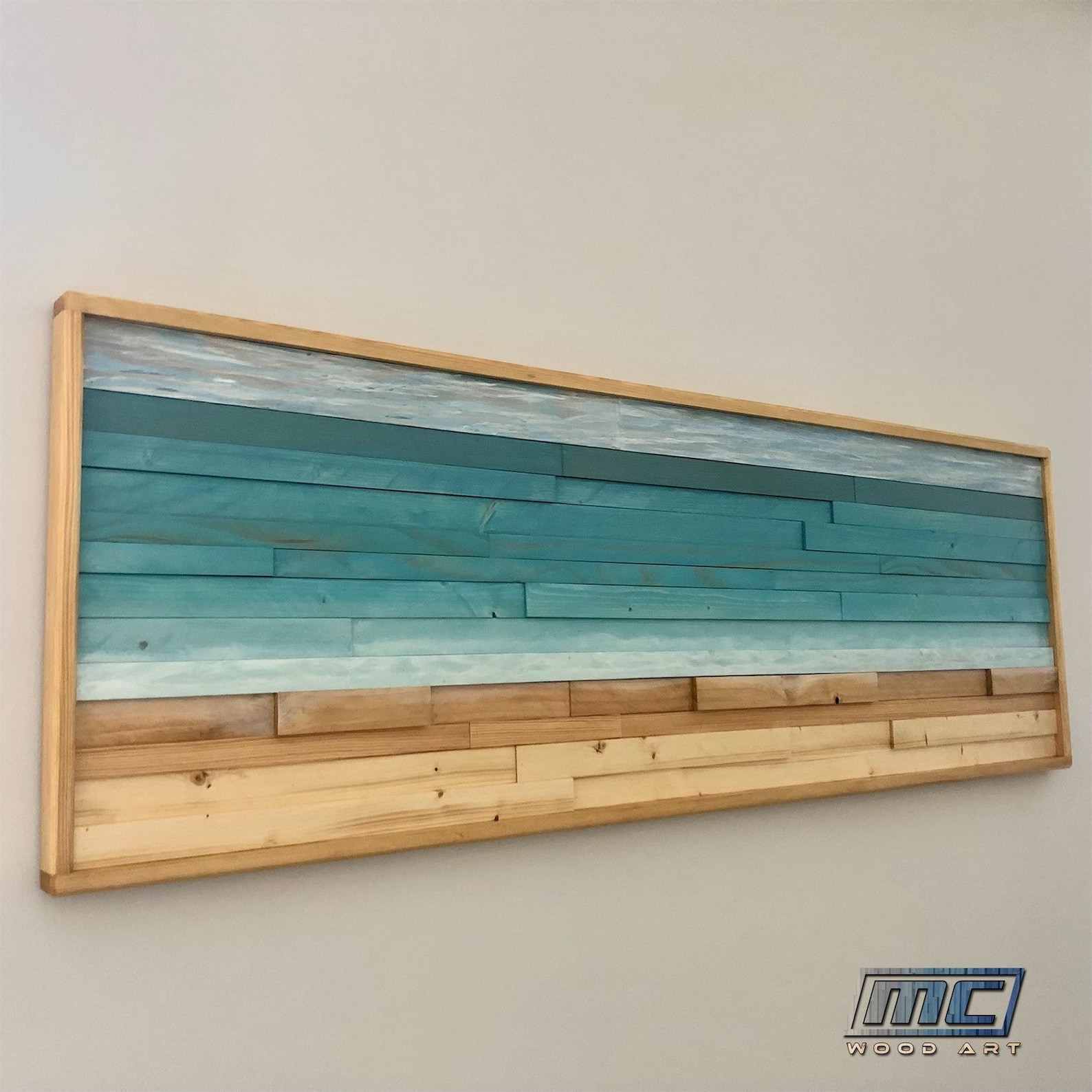 Beach Wood Wall Art Beachhouse Decor Reclaimed Wood Wall Etsy