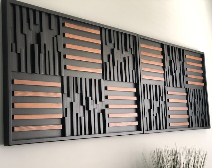 modern wall art, geometric wood wall art, abstract wooden wall art, modern home decor, reclaimed wood wall art, modern wood art, 3d wood art