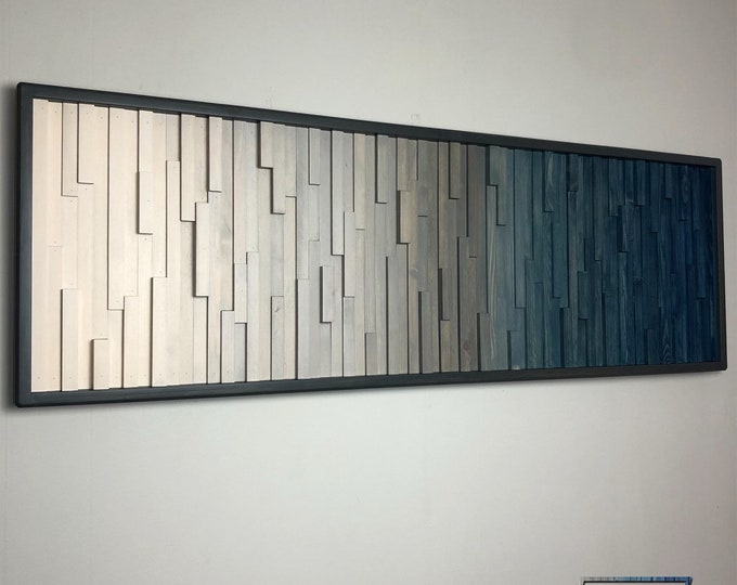 modern wood wall art, wood wall art, 3d wall art, large wall art, wood wall sculpture, reclaimed wood wall art, modern wood art, UNWIND