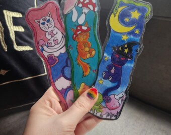 Cute Cat Bookmark - Spooky - Witchy