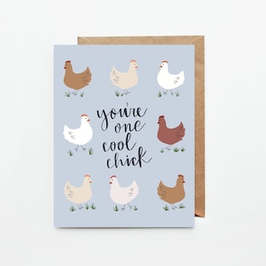 Funny Birthday Card For Her Happy Birthday to One Cool Chick