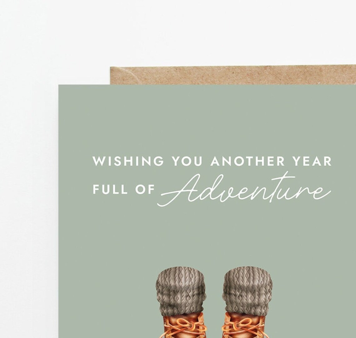 Adventure Birthday Card Outdoors Birthday Card Outdoorsy Etsy