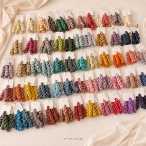 Missus Sedas Full Mini Collection – 99 Silk Mini Skeins – Solid and Variegated Colors – Hand-Dyed Mulberry Silk Thread image 4