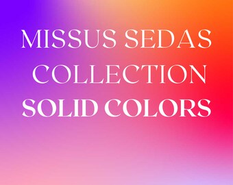 SOLID COLLECTION by Missus Sedas. ONLY Solid Colors. 71 Mini Skeins. Mulberry Silk. Hand Dyed