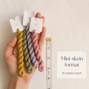 Missus Sedas Full Mini Collection – 99 Silk Mini Skeins – Solid and Variegated Colors – Hand-Dyed Mulberry Silk Thread image 3