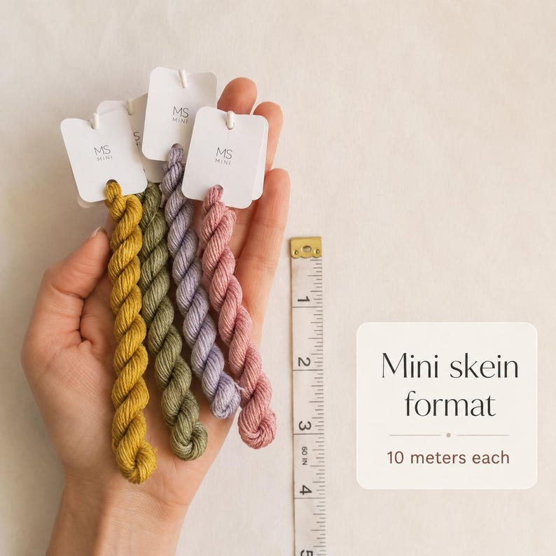 Missus Sedas Full Mini Collection – 99 Silk Mini Skeins – Solid and Variegated Colors – Hand-Dyed Mulberry Silk Thread image 3