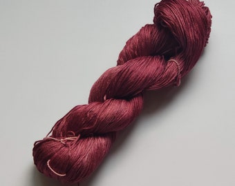 COPPER Natural Silk Hank. 50g. Hand dyed. Cross Stitch. Embroidery.