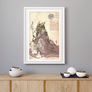 Mega Lopunny print in the traditional style of Japanese woodblocks | wall art | home decor | poster |