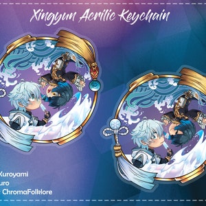 Xingyun Acrilic double board Keychain