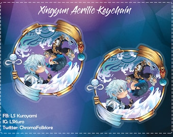 Xingyun Acrilic double board Keychain