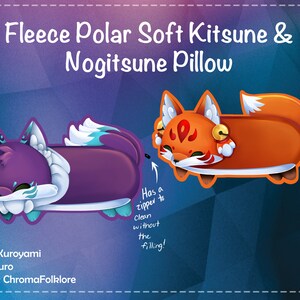 Almohada Polar Kitsune y Nogitsune
