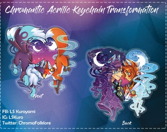 Chromantic Transformation Acrilic Keychain (OC)