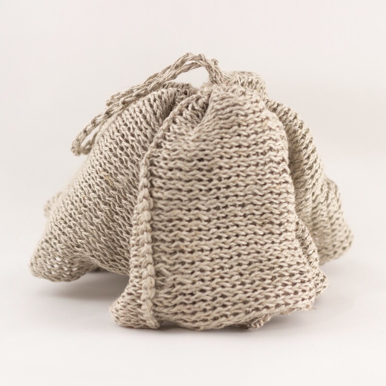 Linen shower pouf Zero Waste All Natural bath pouf cosmetics Etsy