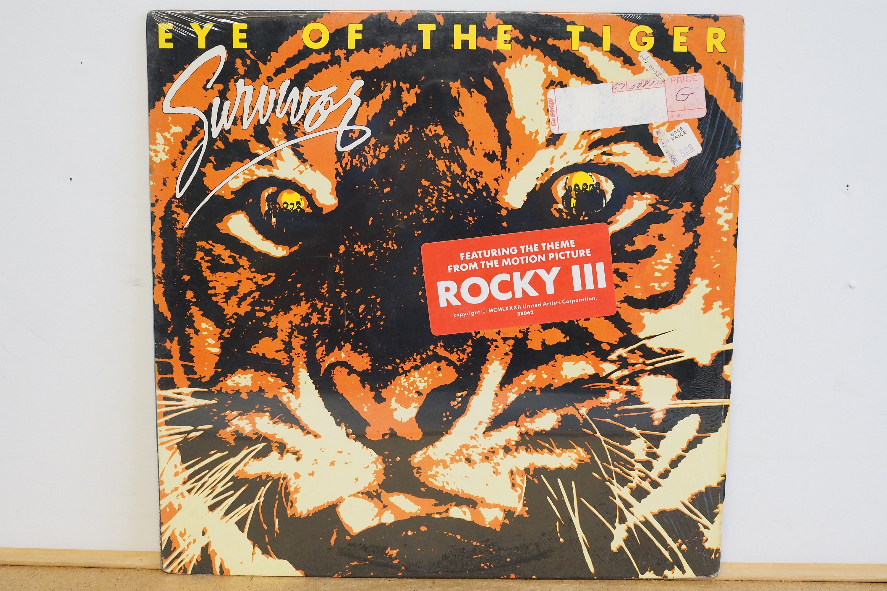 SURVIVOR band Pin Vintage 80s Original Eye of the Tiger Pinback