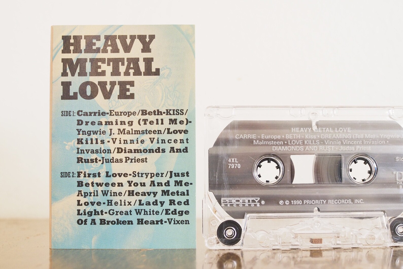 Heavy Metal Love Cassette Tape priority Records Dolby HX pro Etsy