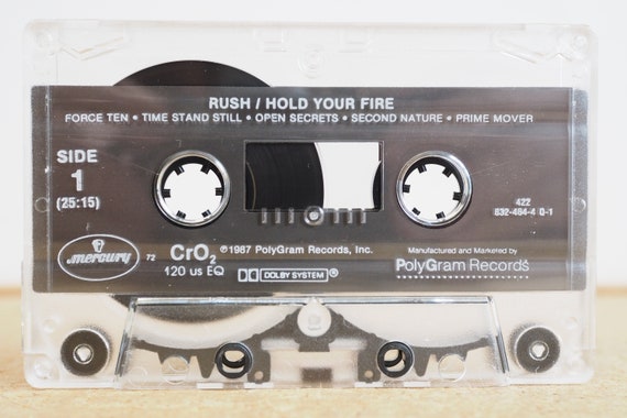Rush Hold Your Fire Cassette Tape Mercury 832 464-4 Q1 Cro2
