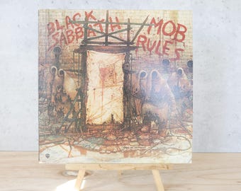 Vintage Black Sabbath Mob Rules Album 1981 LP Record 12' Vinyl