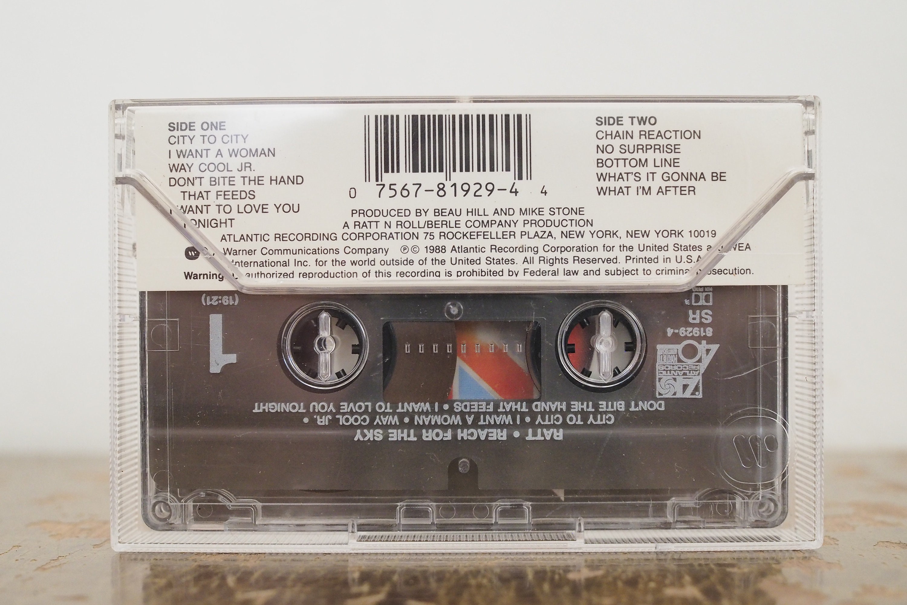 Ratt Reach for the Sky Cassette Tape Album Dolby Atlantic 81929-4-7 - Etsy
