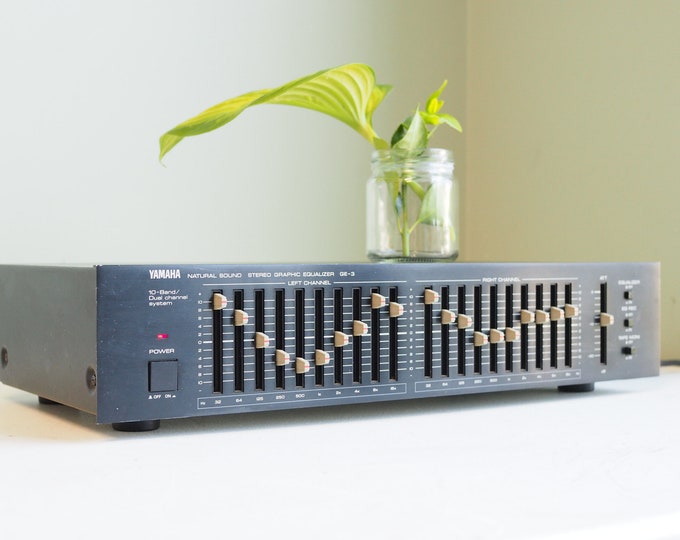 Vintage Yamaha Equalizer GE3 10 Band Eq Audio Music Enhancer Tone