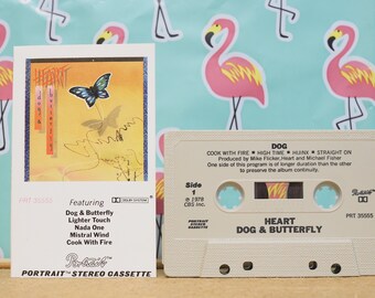 Heart Dog And Butterfly Cassette tape dolby Portrait pat 35555 Lighter Touch