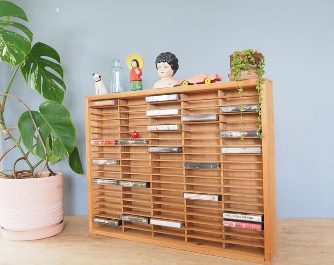 Vintage Napa Valley Cassette Tape Holder Shelf Display Rack Holds 100 ...