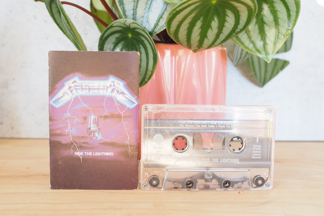 Metallica Ride the Lightning Cassette Tape Dolby Mega Force Etsy