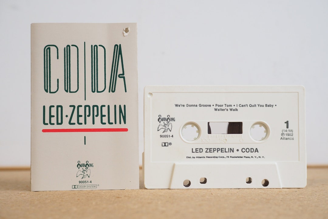 Led Zeppelin CODA Cassette Tape Swan Song 7 90051-4 Poor Tom