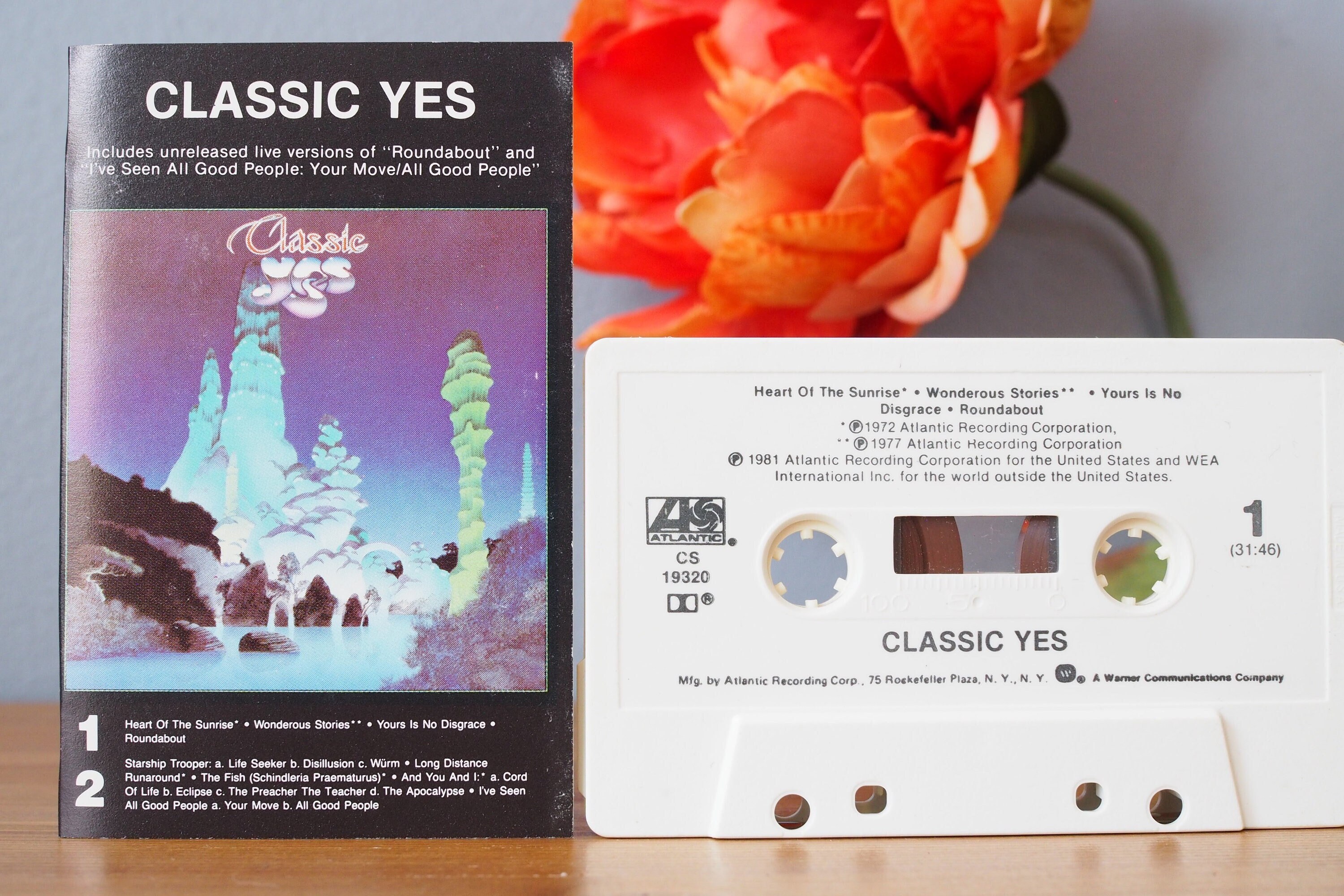 Yes Classic Yes Cassette Tape Dolby Atlantic Cs-19320 - Etsy