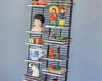 Vintage Coca-cola CD Holder Shelf Display Rack Sturdy Wood Cute