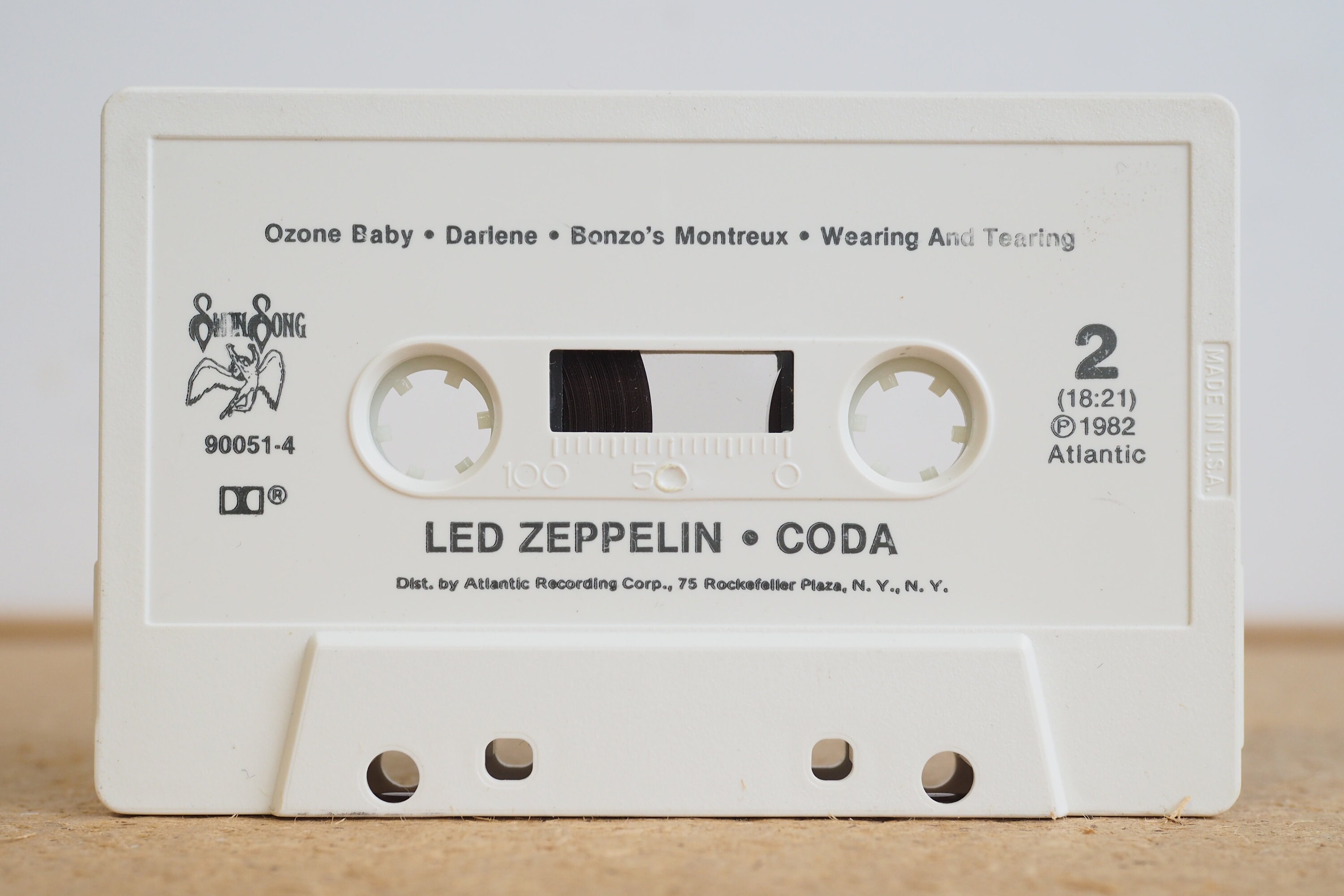 Led Zeppelin CODA Cassette Tape Swan Song 7 90051-4 Poor Tom