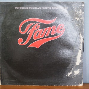 Fame original Motion Picture Soundtrack Album lp Vinyl Record 33RPM Rso Rx-1-3080 Specialty pressing