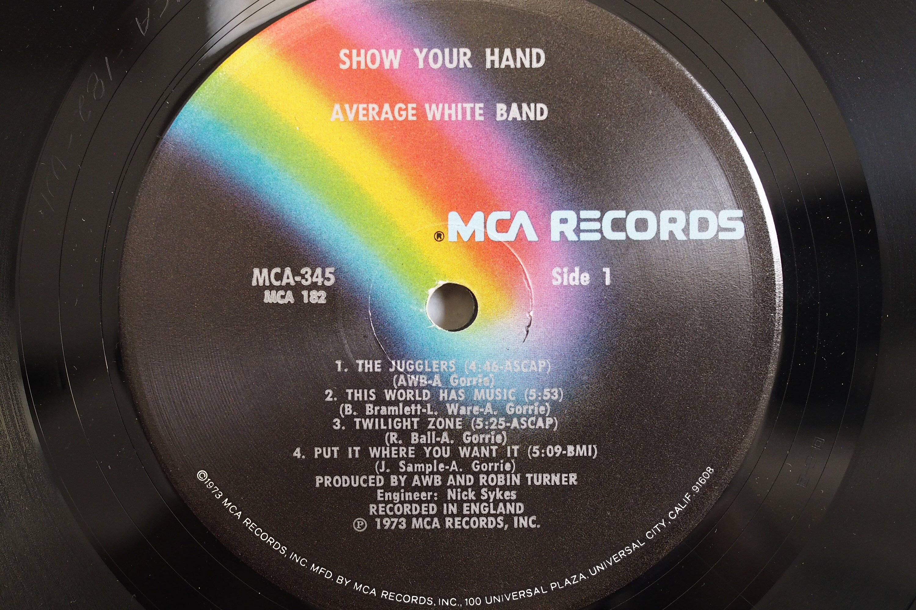 The Average White Band Show Your Hand Record Album Lp Vinyl Record 