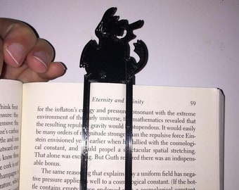 Toothless Night Fury Bookmark 3d printed