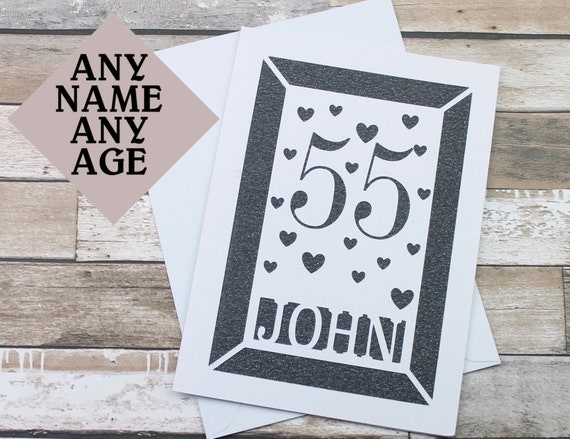 Personalised with Name Unique /'Made in../" Birthday Card for Men and Women