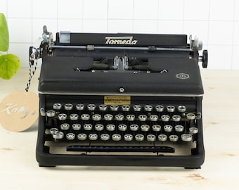 Torpedo 18 typewriter - 1950's - With new INKRIBBON and FREE SHIPPING