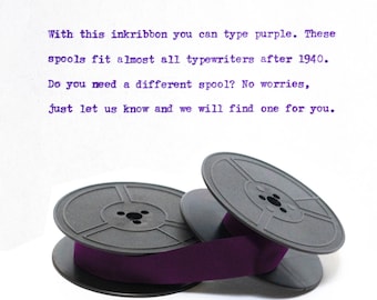 PURPLE NEW mechanical Typewriter INKRIBBON - Brother Olympia Hermes Vendex Torpedo Adler Triumph Underwood Royal Remington and more