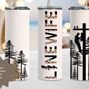 Line Wife PNG Lineman Wife Tumbler Wrap Digital Download Gift For Her