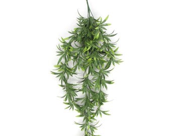 Planta de tomillo artificial colgante resistente a los rayos UV y al fuego, 70 cm