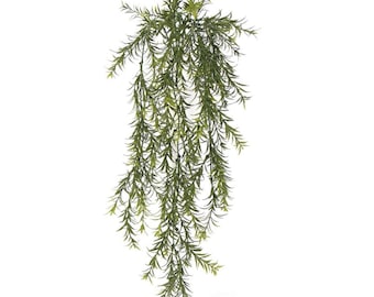 Planta de helecho araña artificial colgante resistente a los rayos UV y al fuego de 78 cm