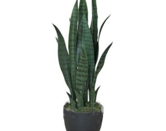Sansevieria artificial verde oscuro de 70 cm