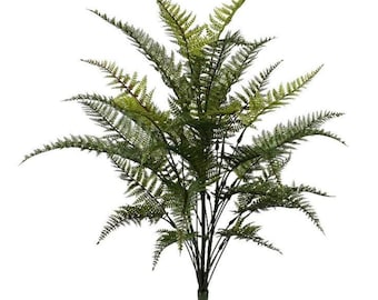 Rama de helecho artificial ignífuga de 78 cm